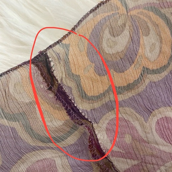 Blumarine Sheer Floral Button Down Blouse - Picture 12 of 12